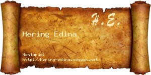 Hering Edina névjegykártya
